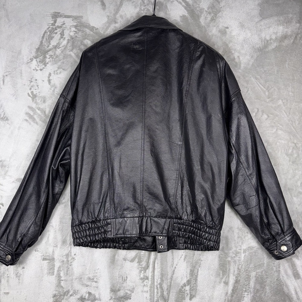 Wilsons Leather Experts Men's XLT Thinsulate 3M Heavy Zip Jacket Black‎ VTG - Picture 14 of 15